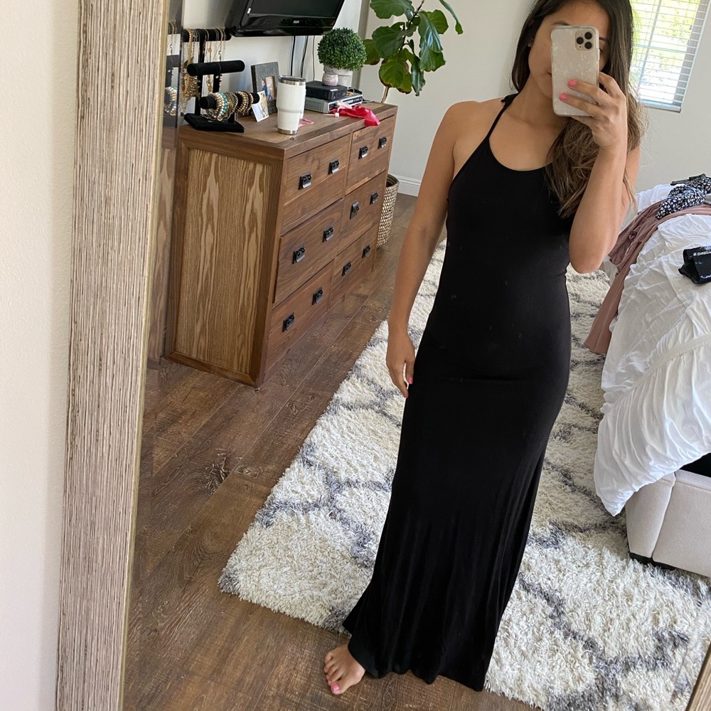 Maxi black dress
